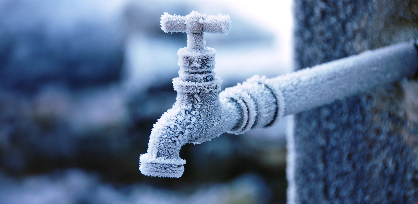 Wasserschaden durch gefrorene Leitungen
